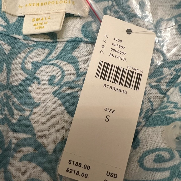 Anthropologie The Irene Linen Shirt Dress by Maeve, size S - Picture 5 of 6